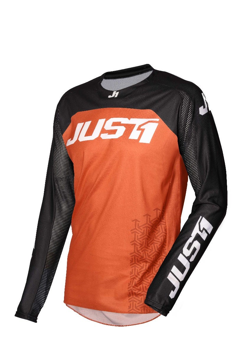 JUST1 J-FORCE MX JERSEY TERRA BLK/ORG XL