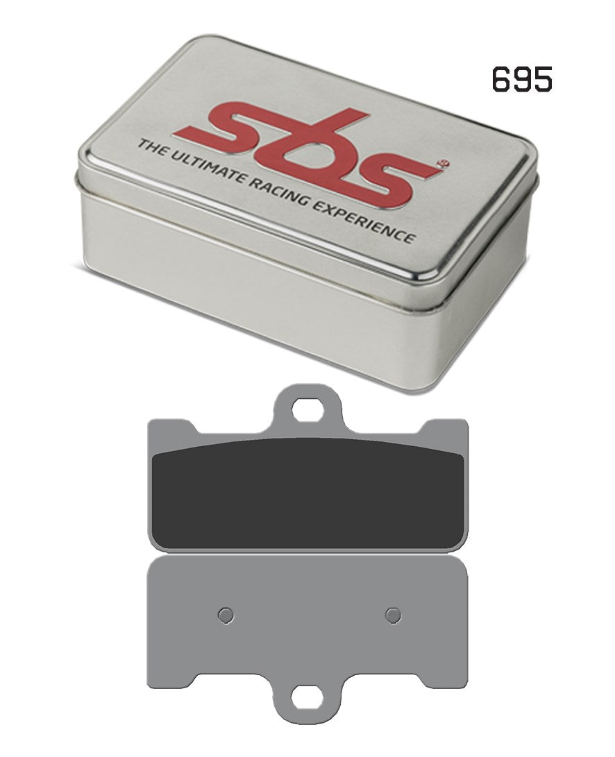 SBS FRICTION - Dual Sinter Front Racing Brake Pads - Moto 2, 3 & WSBK SPEC - 695DS2-