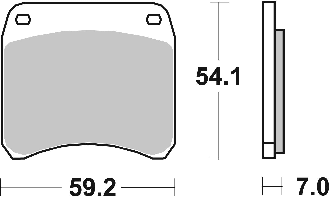 SBS FRICTION - Ceramic Front / Rear Brake Pads - 698HF-