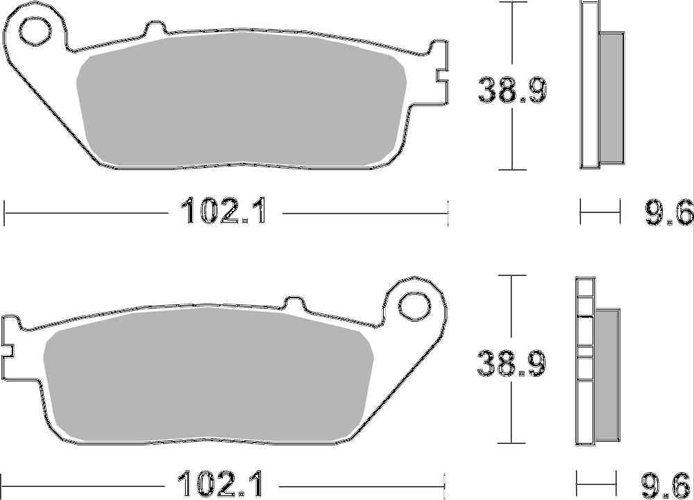 SBS FRICTION - Dual Carbon Front Brake Pads - (Track Use) - 700DC-