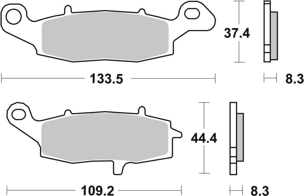 SBS FRICTION - Racing Sinter Front Brake Pads *BENDIX PACKAGING* - 705RS-