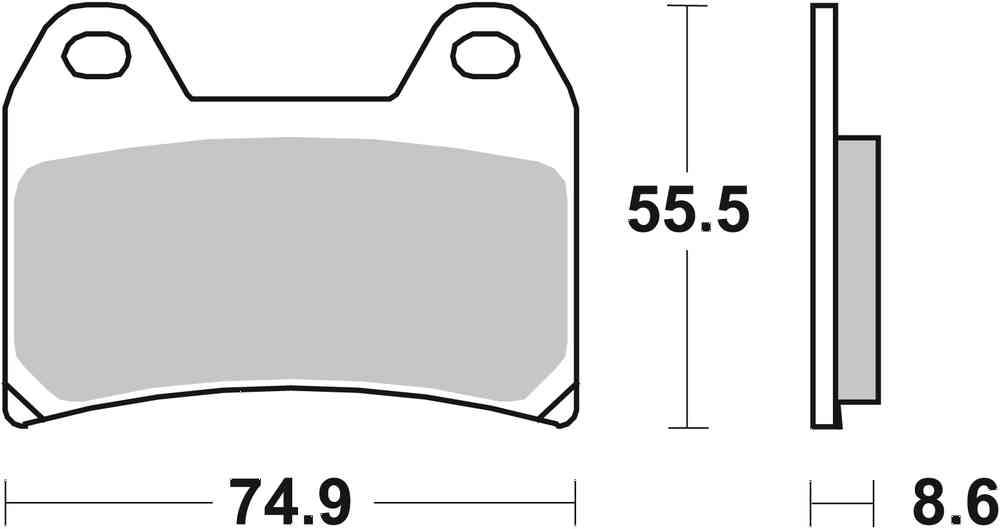SBS FRICTION - Sinter Front Brake Pads - 706HS-