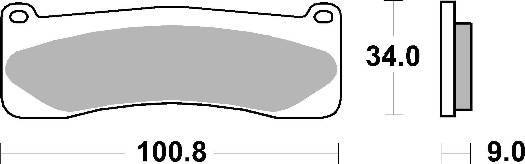 SBS FRICTION - Road Sport & Track Sinter Front Brake Pads - 707RST-