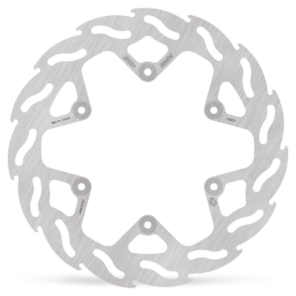 Moto-Master Flame Fixed Brake Disc Rear - Yamaha: WR125/250, WRF250/450, YZ125/250, YZF250/450