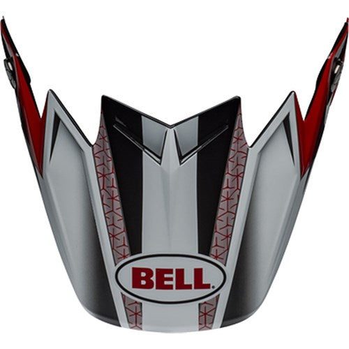 #BELL S/P - MOTO-9 FLEX PEAK HOUND M/G RED/WHT/BLK