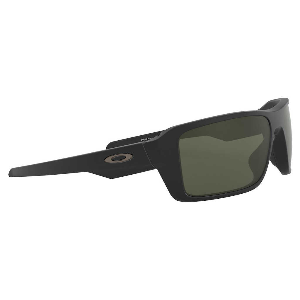 Oakley Sunglasses - Double Edge - Matte Black - Dark Grey Lens