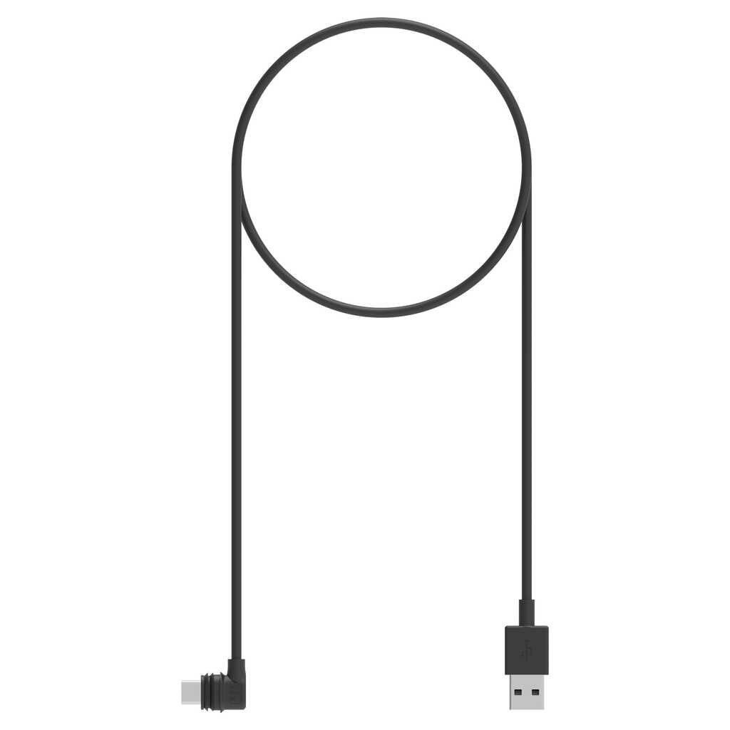 Quad Lock Waterproof Wireless Charging Head USB Cable - Right Angle