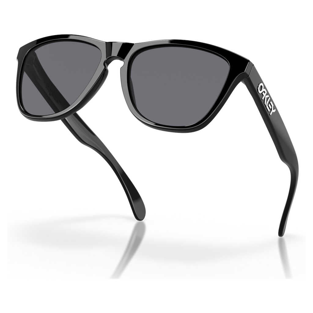 Oakley Sunglasses - Frogskins - Polished Black - Grey Lens