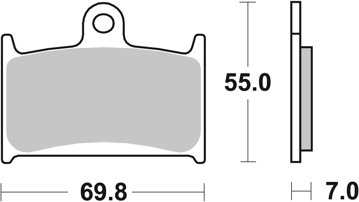 SBS FRICTION - Sinter Front Brake Pads - 714HS-