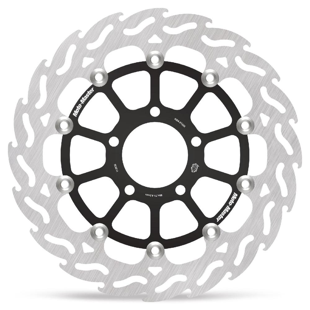Moto-Master Flame Road Floating Brake Disc Front Left - Suzuki: DL650/1000 V-Strom, SV1000, Kawasaki: KLV1000