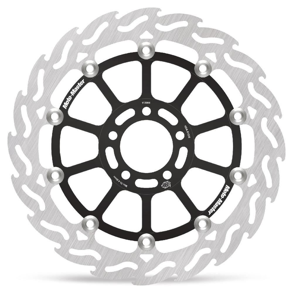 Moto-Master Flame Road Floating Brake Disc Front Left - Kawasaki: ZXR 750, ZZR 1100-1200