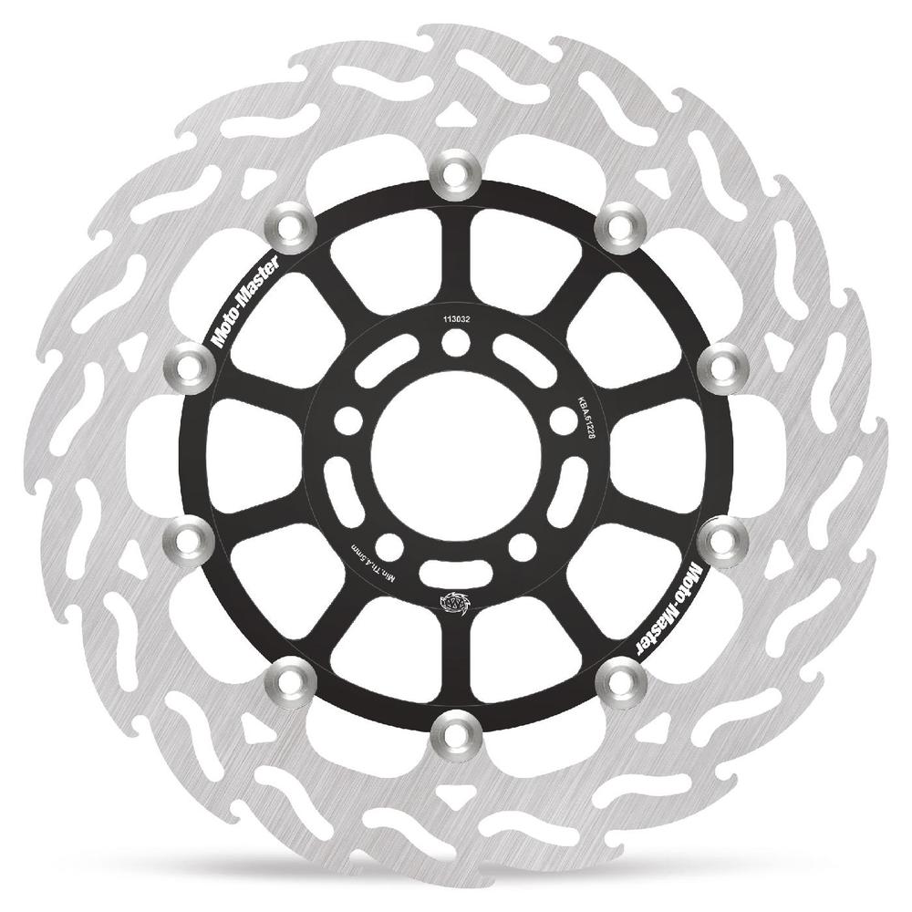 Moto-Master Flame Road Floating Brake Disc Front Right - Kawasaki: ZXR 400-750, ZRX 1100-1200