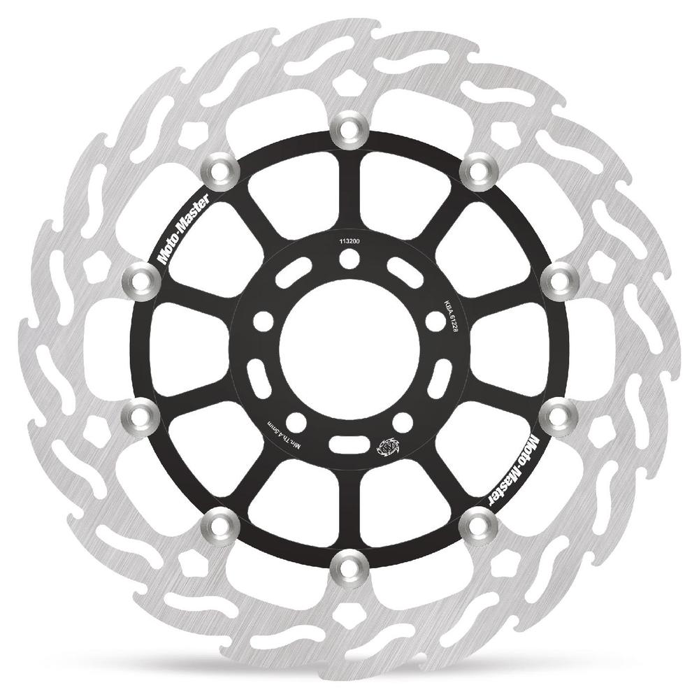 Moto-Master Flame Road Floating Brake Disc Front Left - Kawasaki: ZX-10RR