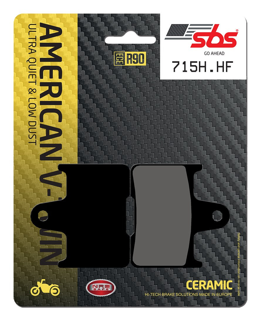 SBS FRICTION - Ceramic Rear H-D Brake Pads - 715H.HF-