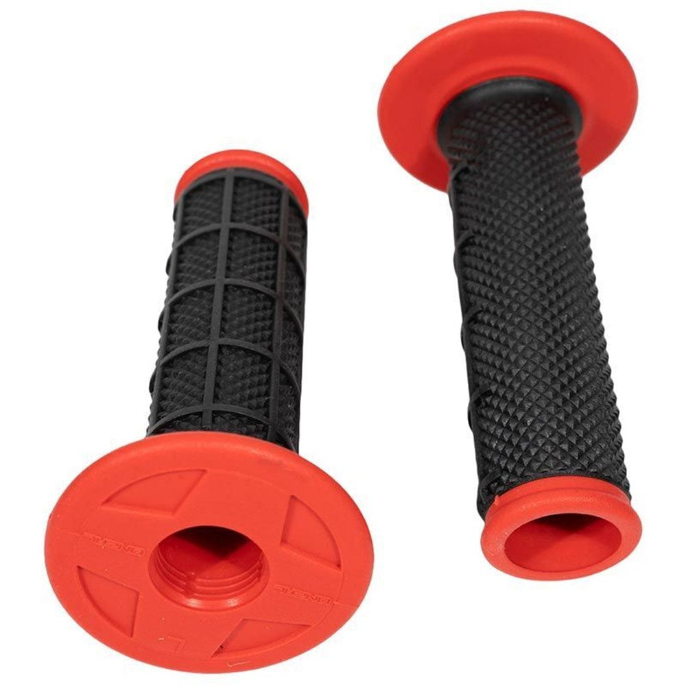 ONEAL MX PRO GRIPS HALF WAFFLE DUAL COMP - HAND GUARD READY - OPEN END - BLK/RED