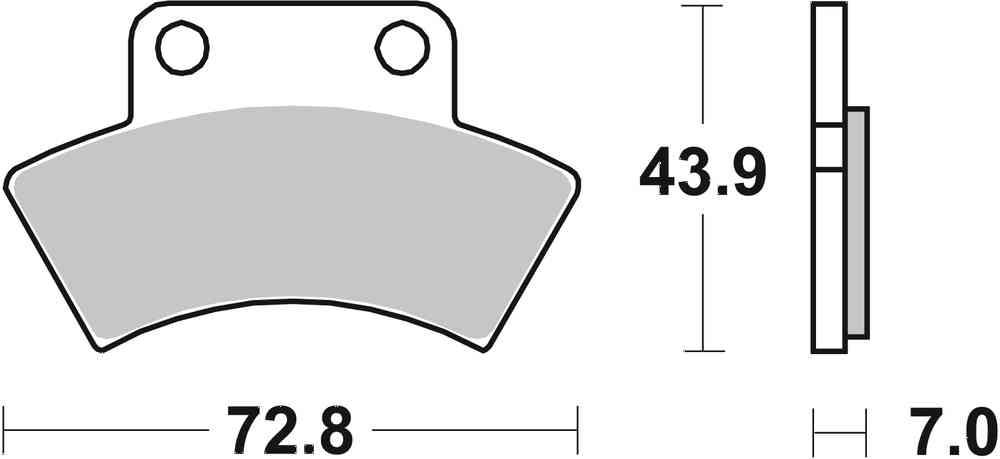 SBS FRICTION - Sinter Front / Rear Off Road Brake Pads - 717SI-