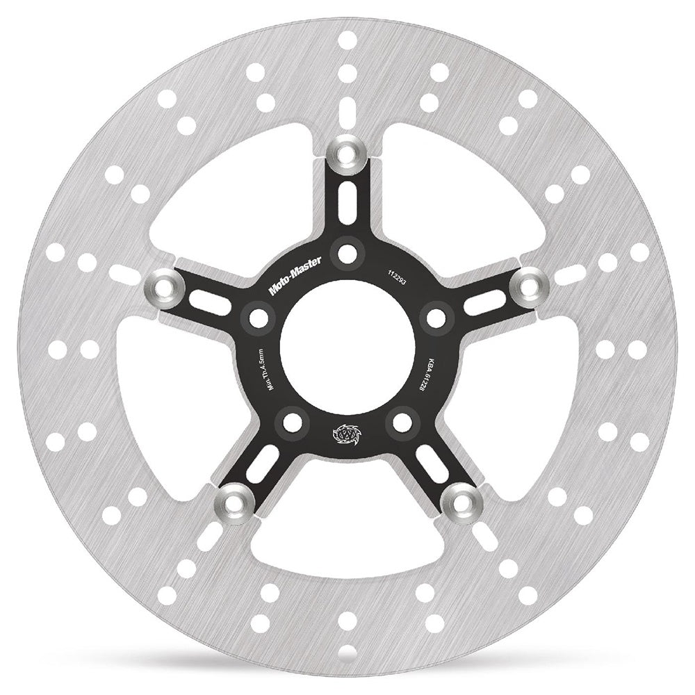 Moto-Master Adrian Floating Brake Disc - Harley floating disc alu carrier black 292 (8.7mm holes)