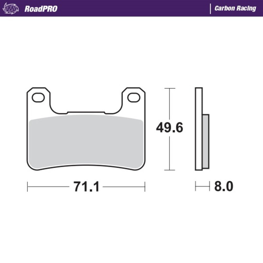 Moto-Master RoadPRO Carbon Racing Brake Pad (FD0362)