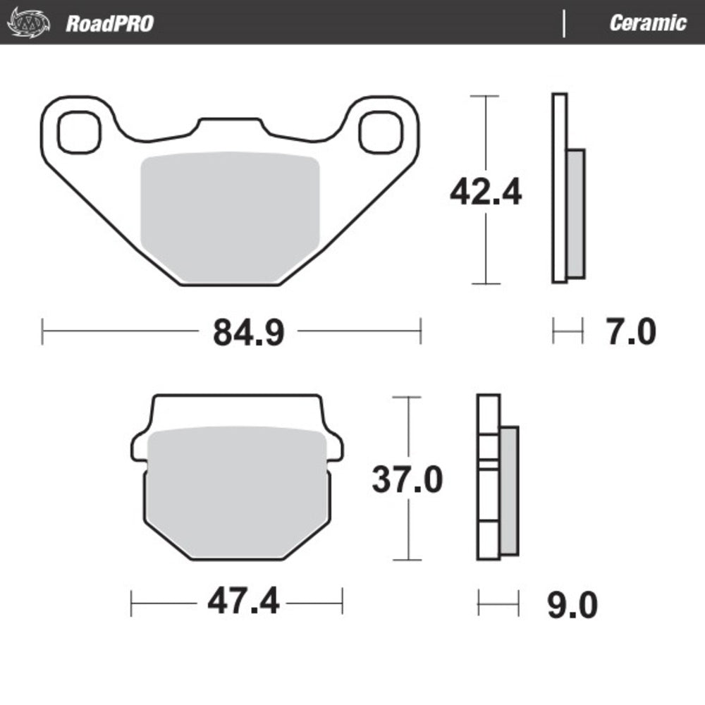 Moto-Master RoadPRO Ceramic Brake Pad (FD0085)
