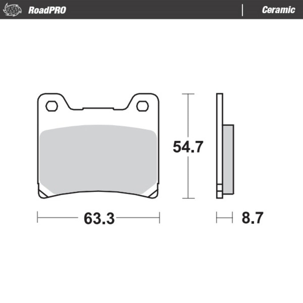 Moto-Master RoadPRO Ceramic Brake Pad (FD0068)