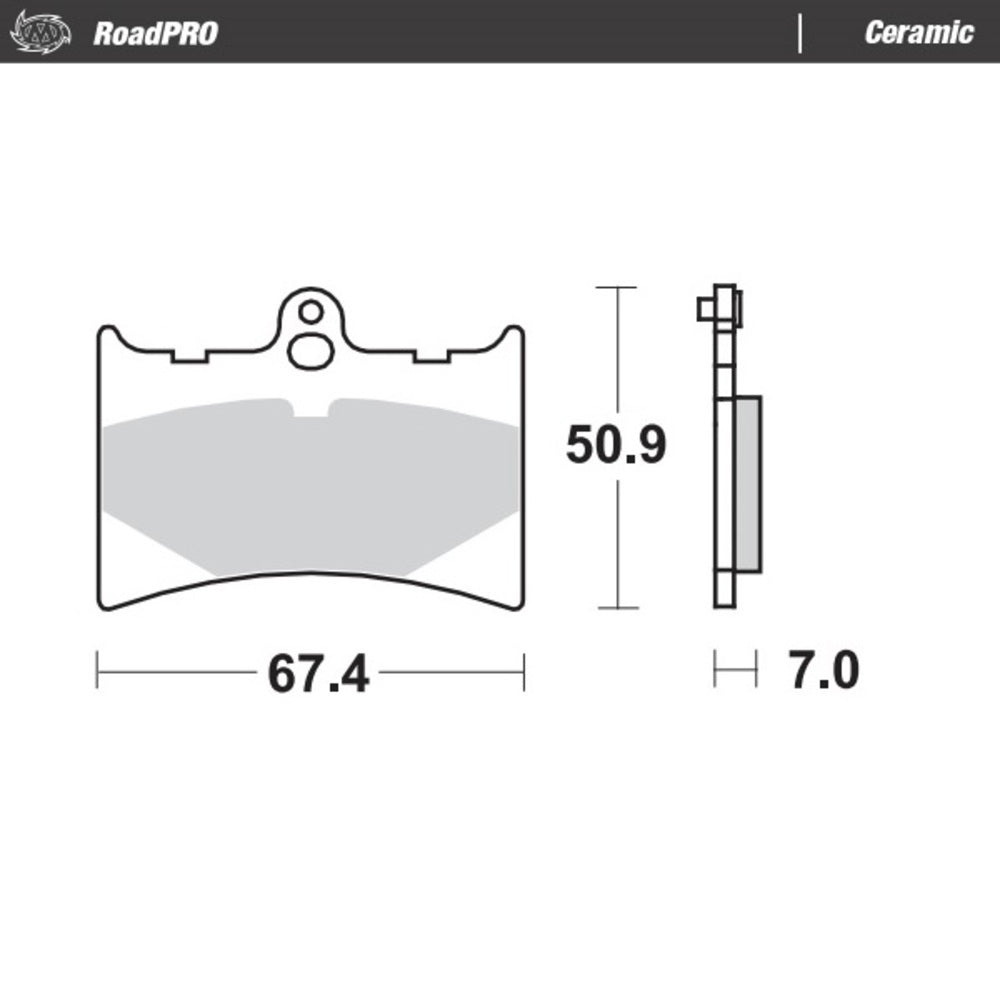 Moto-Master RoadPRO Ceramic Brake Pad (FD0115)