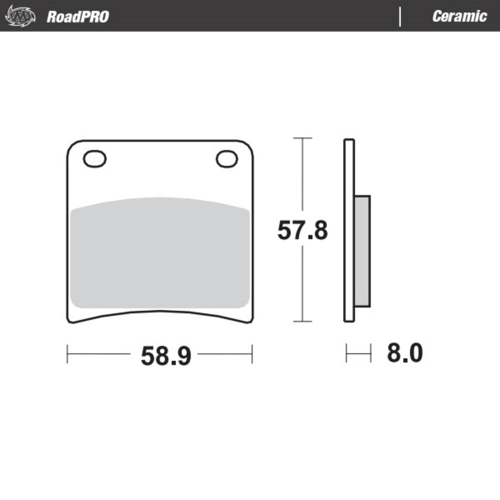 Moto-Master RoadPRO Ceramic Brake Pad (FD0147)