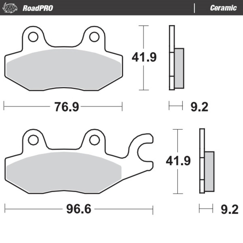 Moto-Master RoadPRO Ceramic Brake Pad (FD0208)