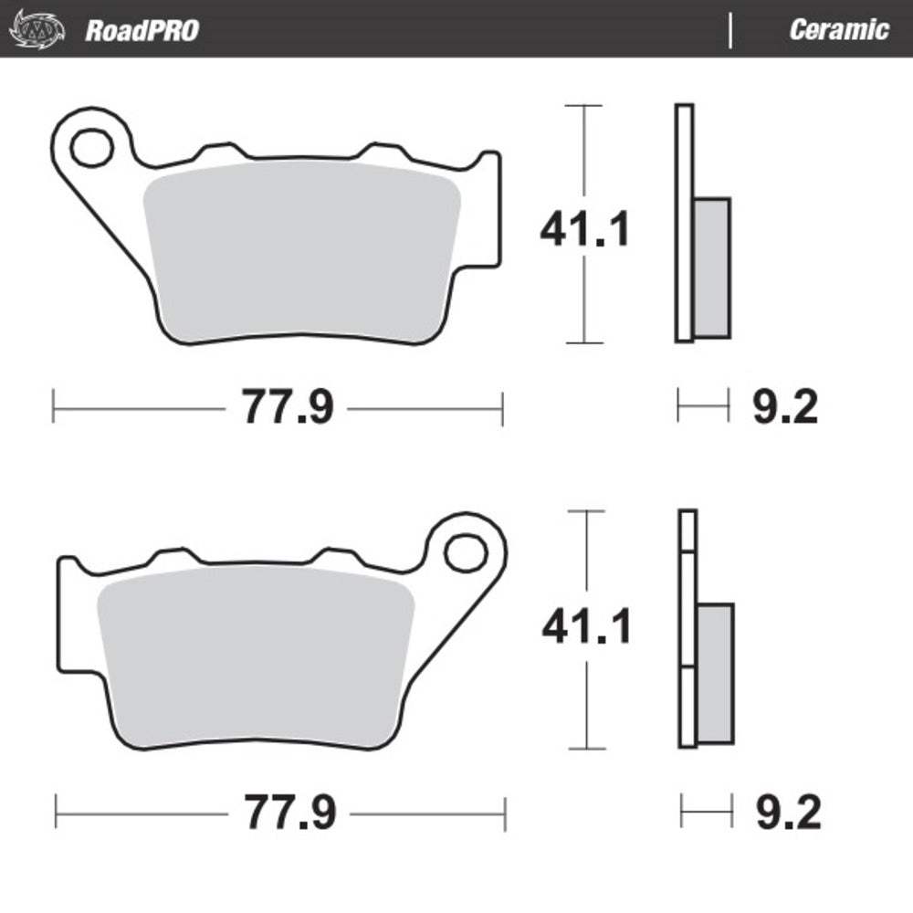 Moto-Master RoadPRO Ceramic Brake Pad (FD0206)