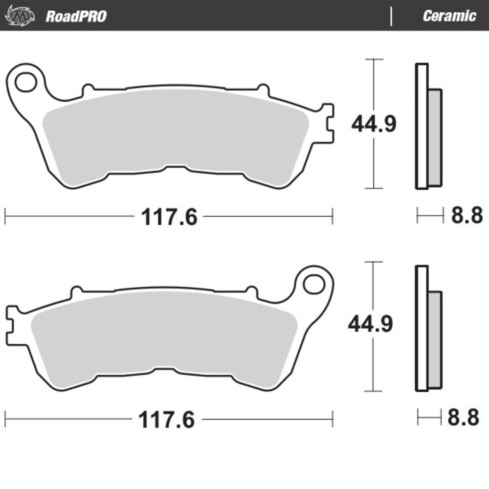 Moto-Master RoadPRO Ceramic Brake Pad (FD0385)