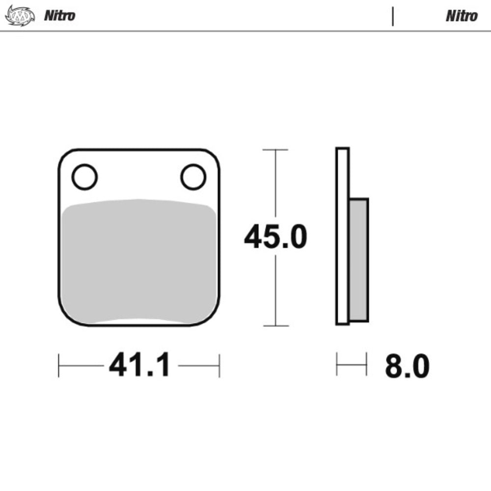 Moto-Master Nitro Sintered Brake Pad (FD0080)
