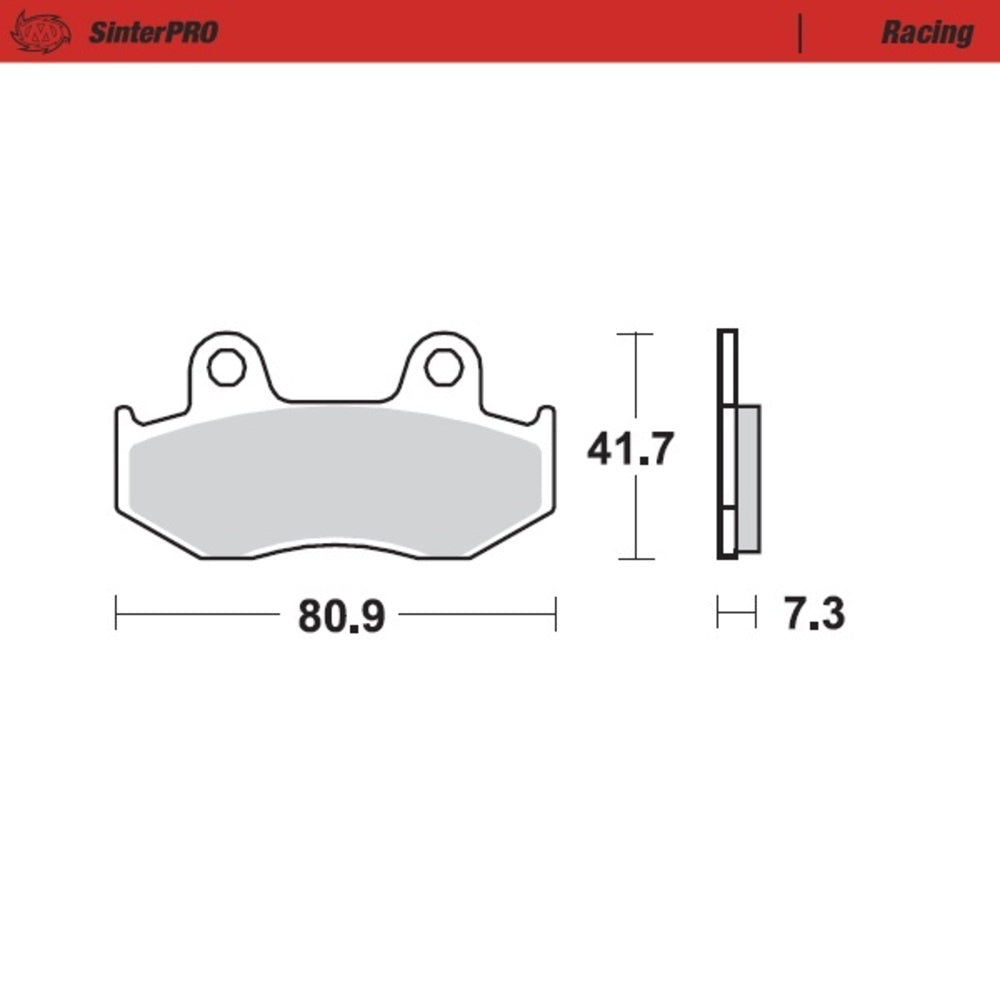 Moto-Master SinterPRO Racing Brake Pad (FD0067)