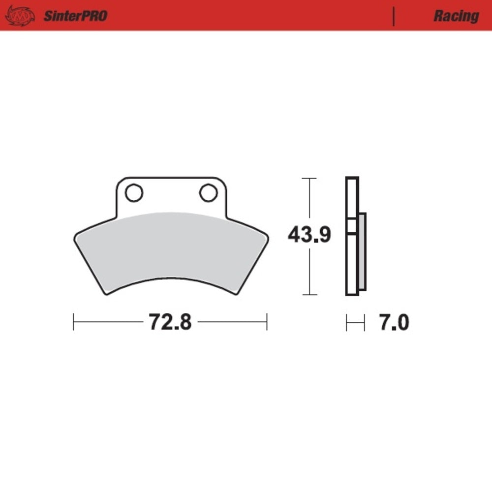 Moto-Master SinterPRO Racing Brake Pad (FD0279)