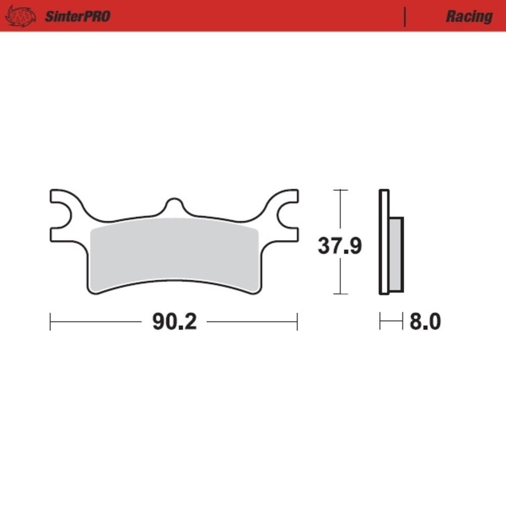 Moto-Master SinterPRO Racing Brake Pad (FD0346)
