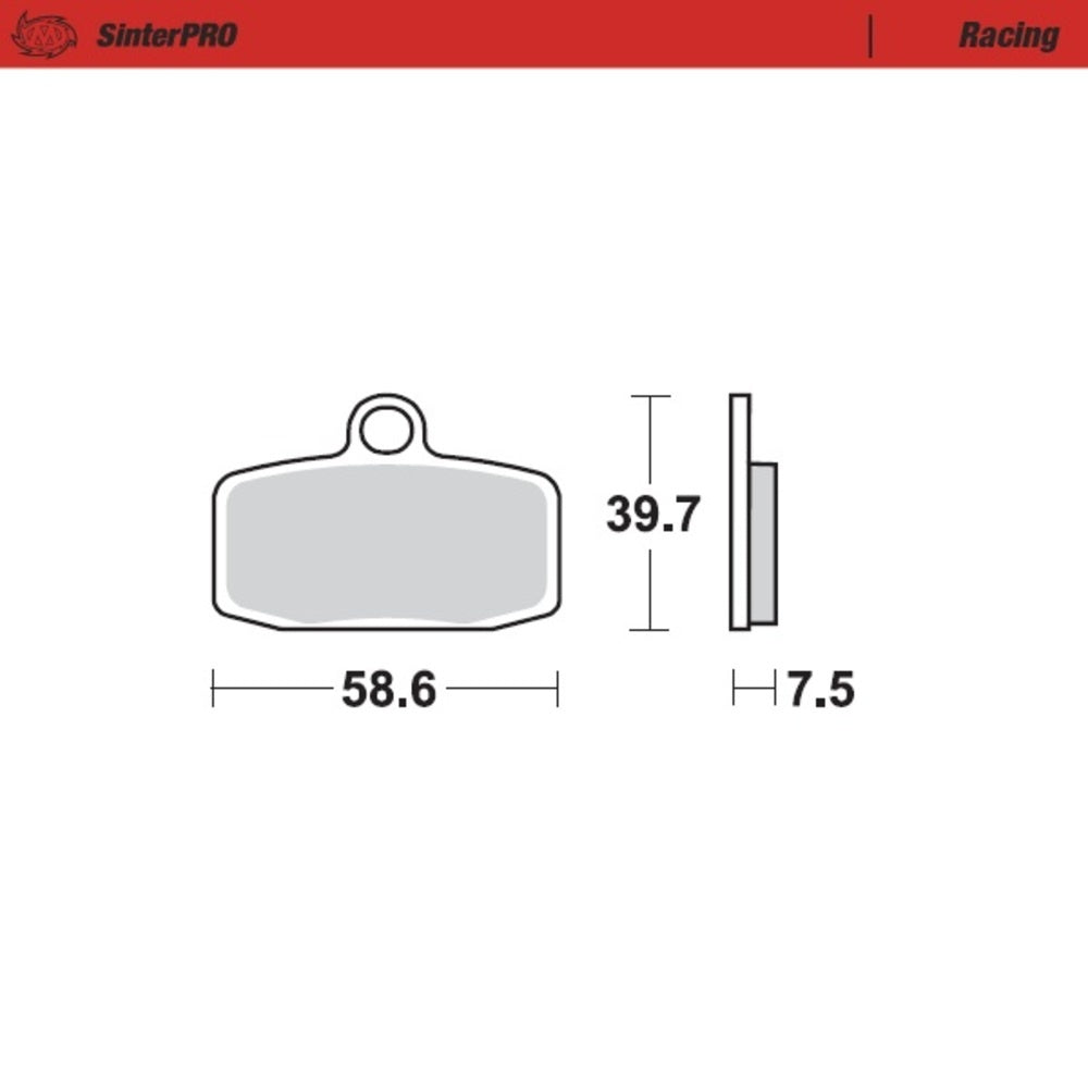 Moto-Master SinterPRO Racing Brake Pad (FD0481)