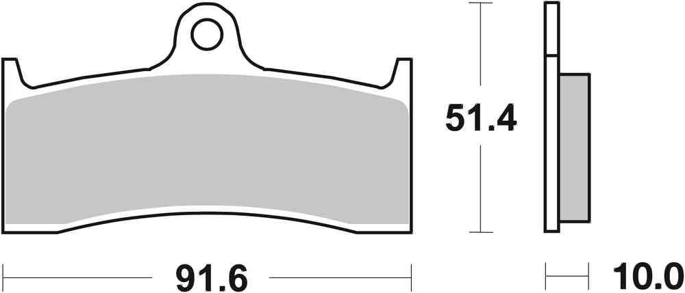 SBS FRICTION - Dual Carbon Front Brake Pads - (Track Use) - 729DC-