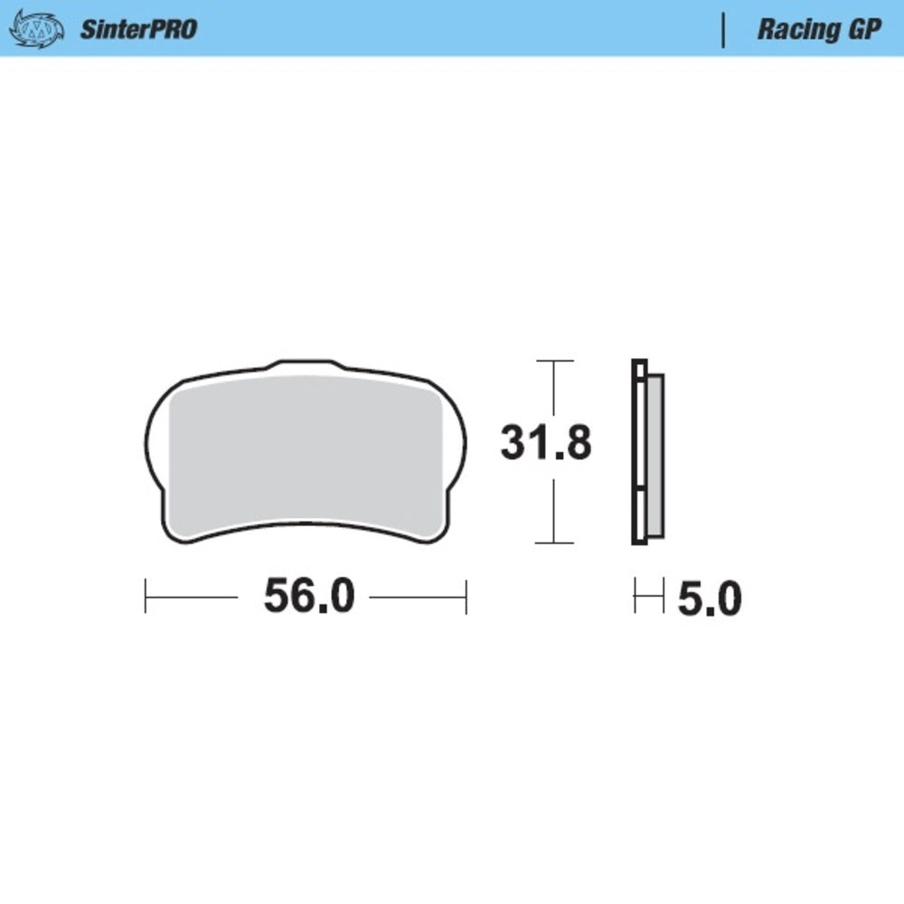 Moto-Master SinterPRO Racing GP Brake Pad (FD0512)
