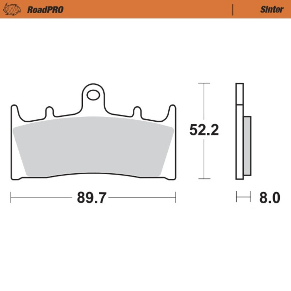 Moto-Master RoadPRO Sinter Front Brake Pad (FD0199)