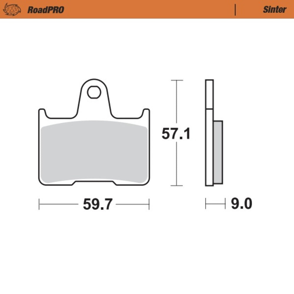 Moto-Master RoadPRO Sinter Rear Brake Pad (FD0347)