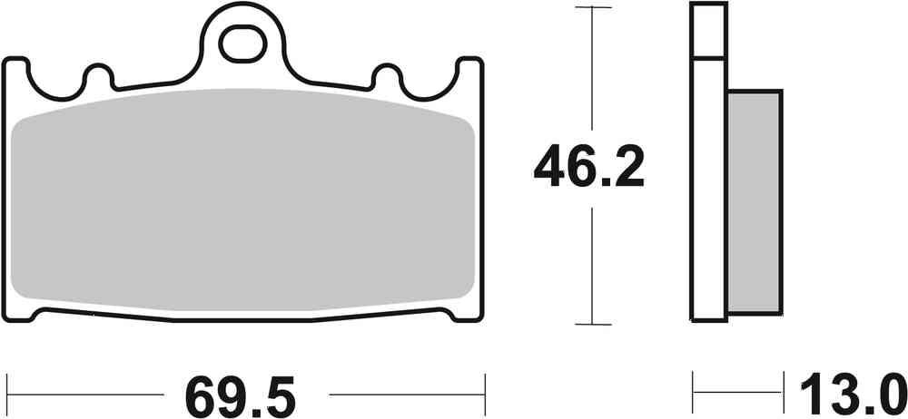 SBS FRICTION - Sinter Rear Brake Pads - 789LS-