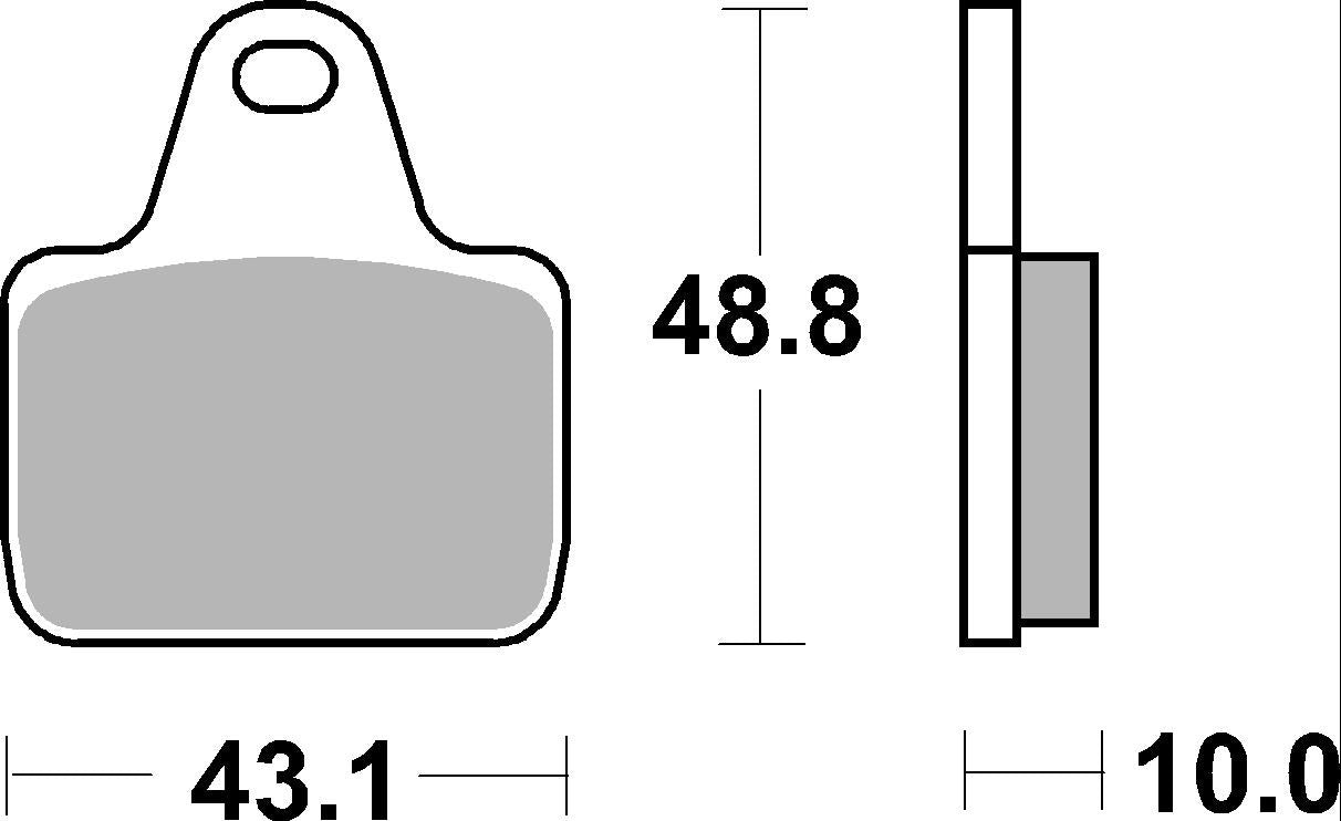 SBS FRICTION - Dual Sinter Front Racing Brake Pads - Moto 2, 3 & WSBK SPEC - 805DS2-