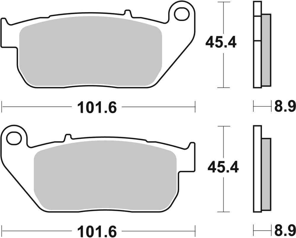 SBS FRICTION - Sinter Front H-D Brake Pads - 807H.HS-