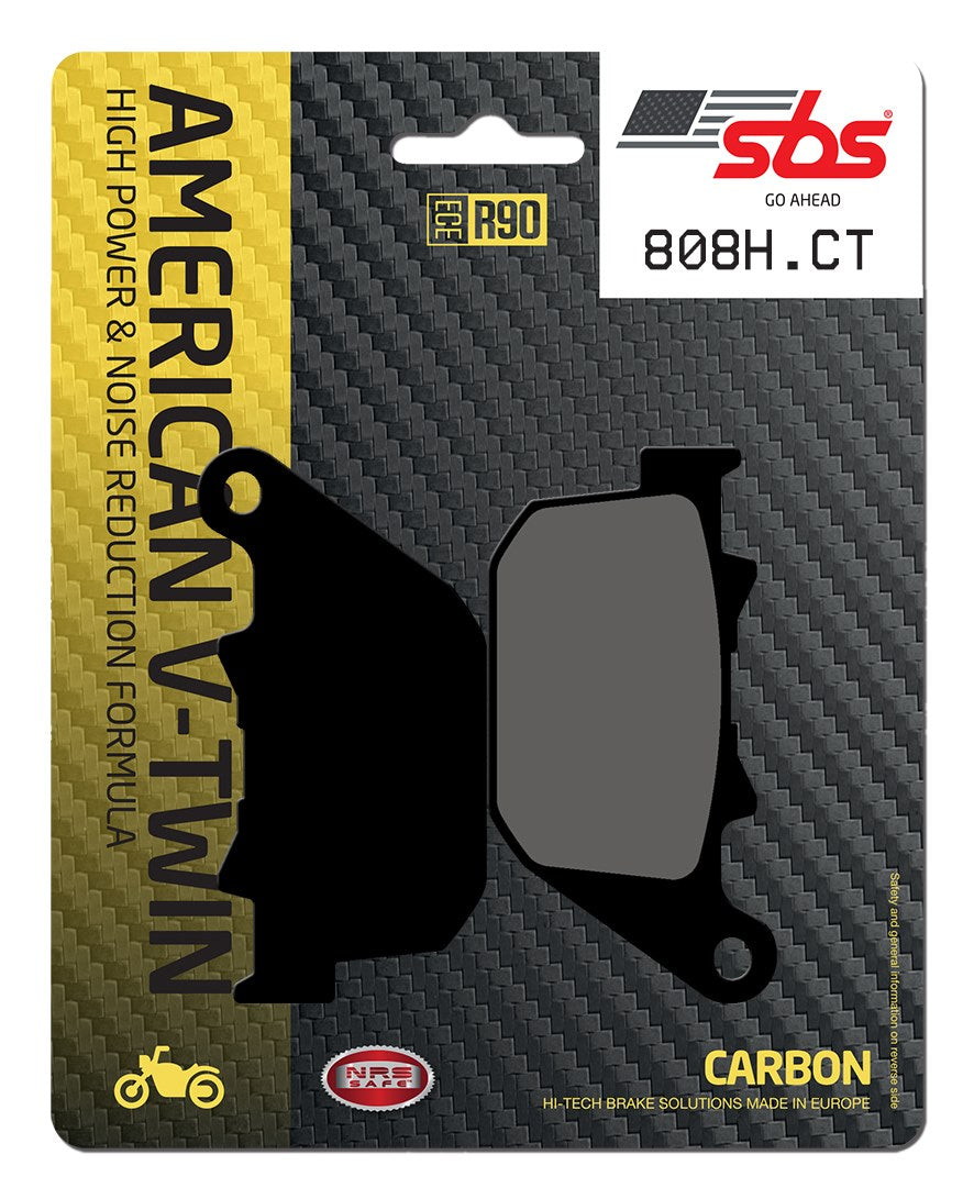 SBS FRICTION - Carbon Tech Rear H-D Brake Pads - 808H.CT-