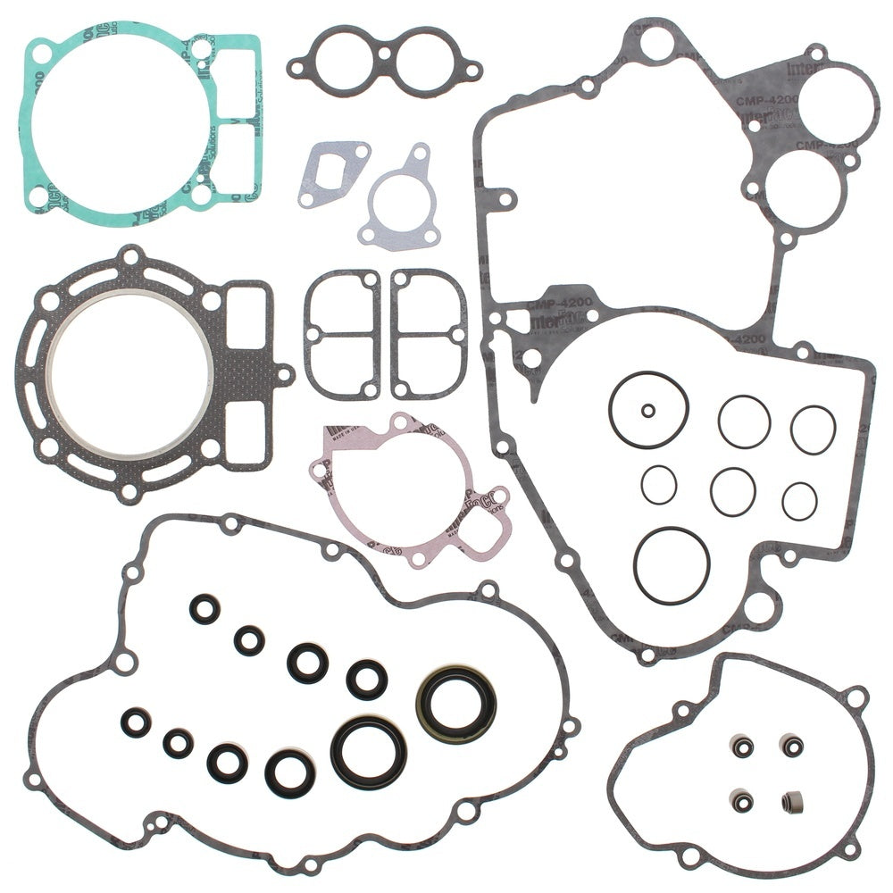 Vertex Complete Gasket Set with Oil Seals - KTM EXC 450 03-07, EXC-G 400 04-06, EXC-G 450 04-06, MXC 400 01-02, MXC-G 450 05, SMS 450 04, SX 400 98-02, XC-W 400 07, XC-W 450 07