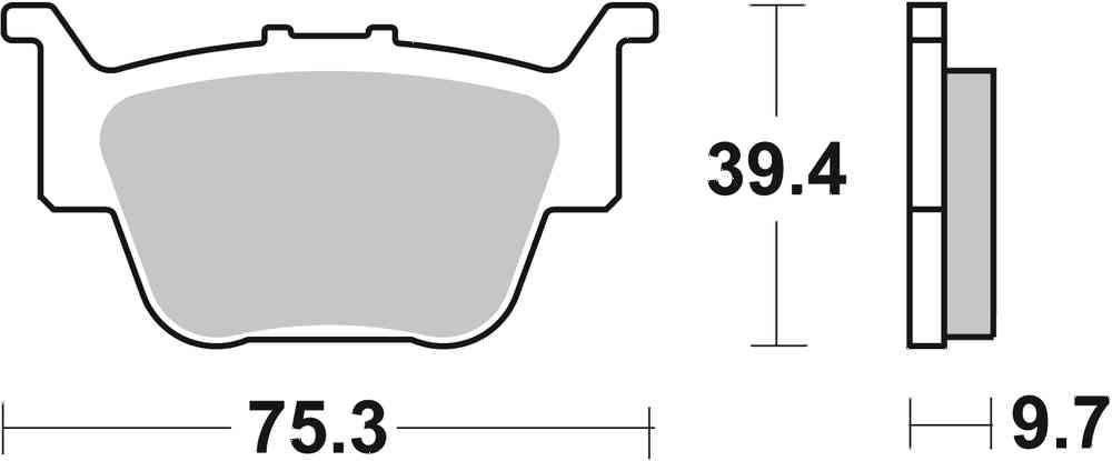 SBS FRICTION - Racing Sinter Off Road Rear Brake Pads - 813RSI-