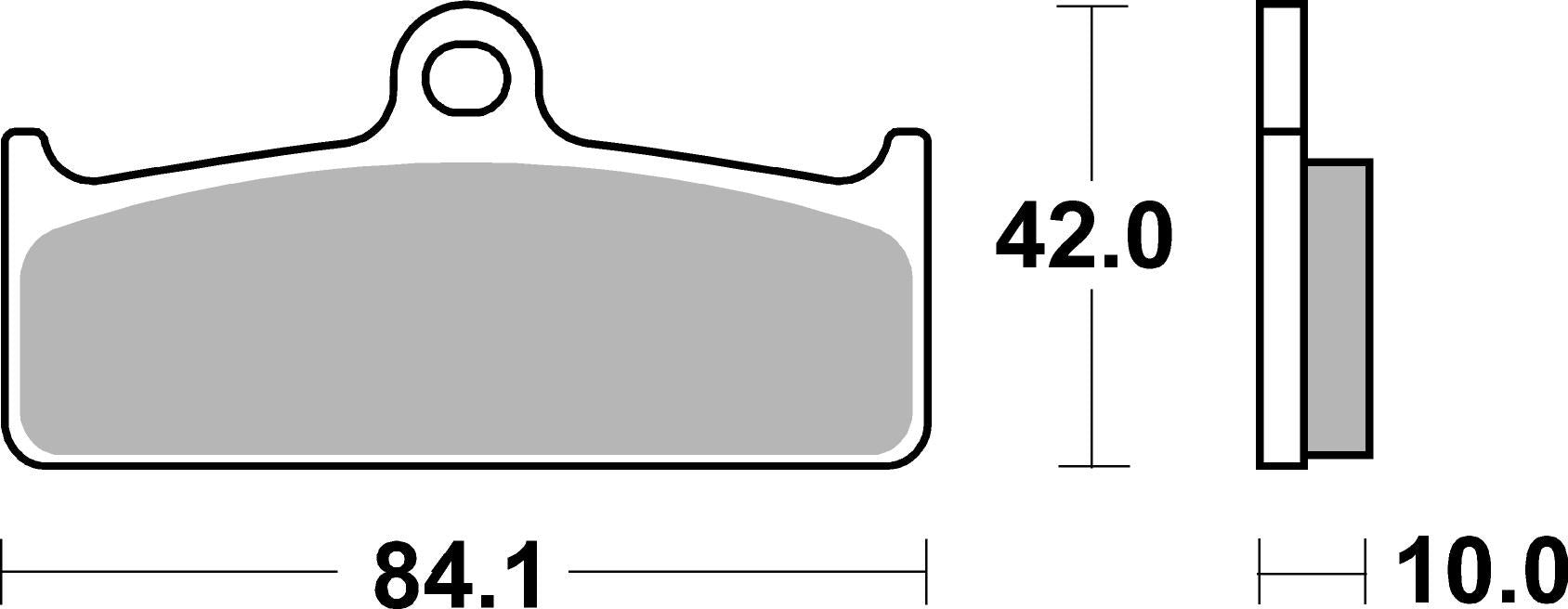 SBS FRICTION - Dual Sinter Front Racing Brake Pads - Moto 2, 3 & WSBK SPEC - 825DS-