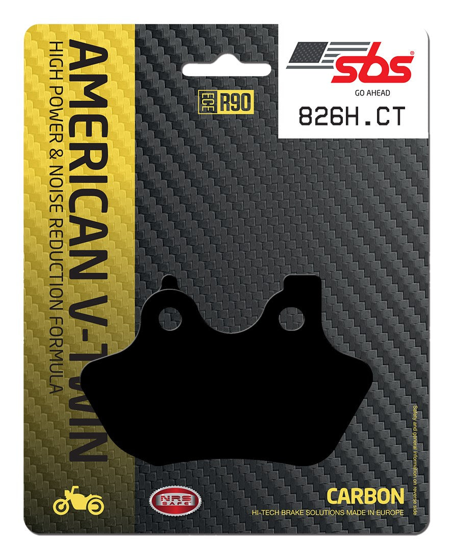 SBS FRICTION - Carbon Tech Front / Rear H-D Brake Pads - 826H.CT-