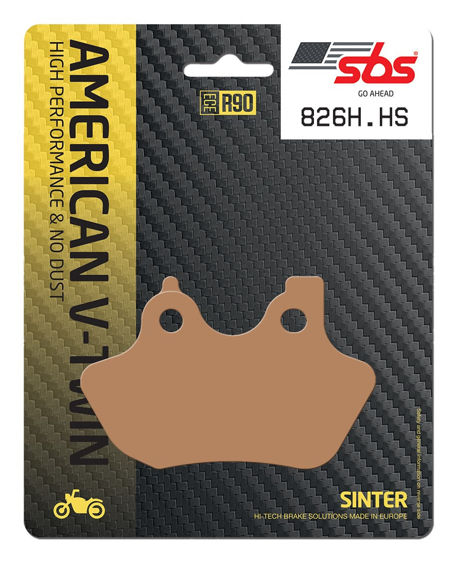 SBS FRICTION - Sinter Front H-D Brake Pads - 826H.HS-