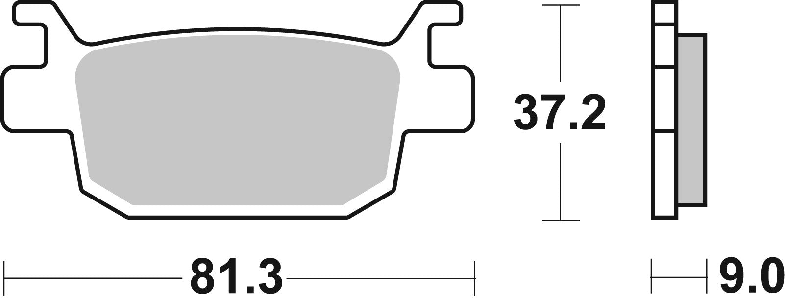 SBS FRICTION - Ceramic Rear Brake Pads (SBS 193) - 832HF-