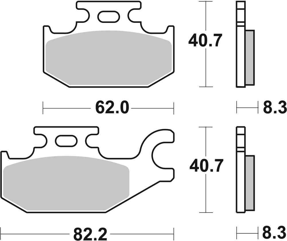 SBS FRICTION - Sinter Off Road Front Brake Pads - 835SI-