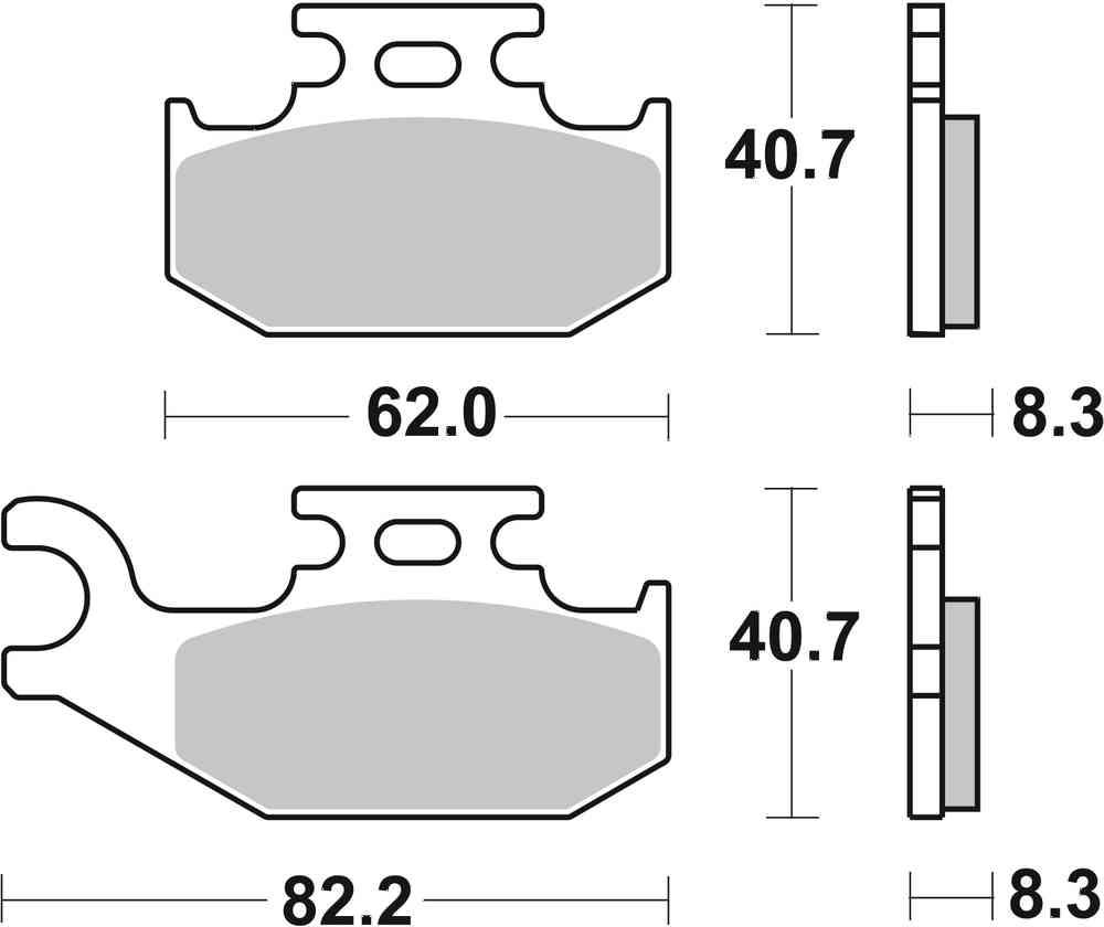 SBS FRICTION - Sinter Off Road Front Brake Pads - 836SI-